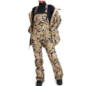 Burton Avalon Snow Bib - Martini Olive Terra Camo
